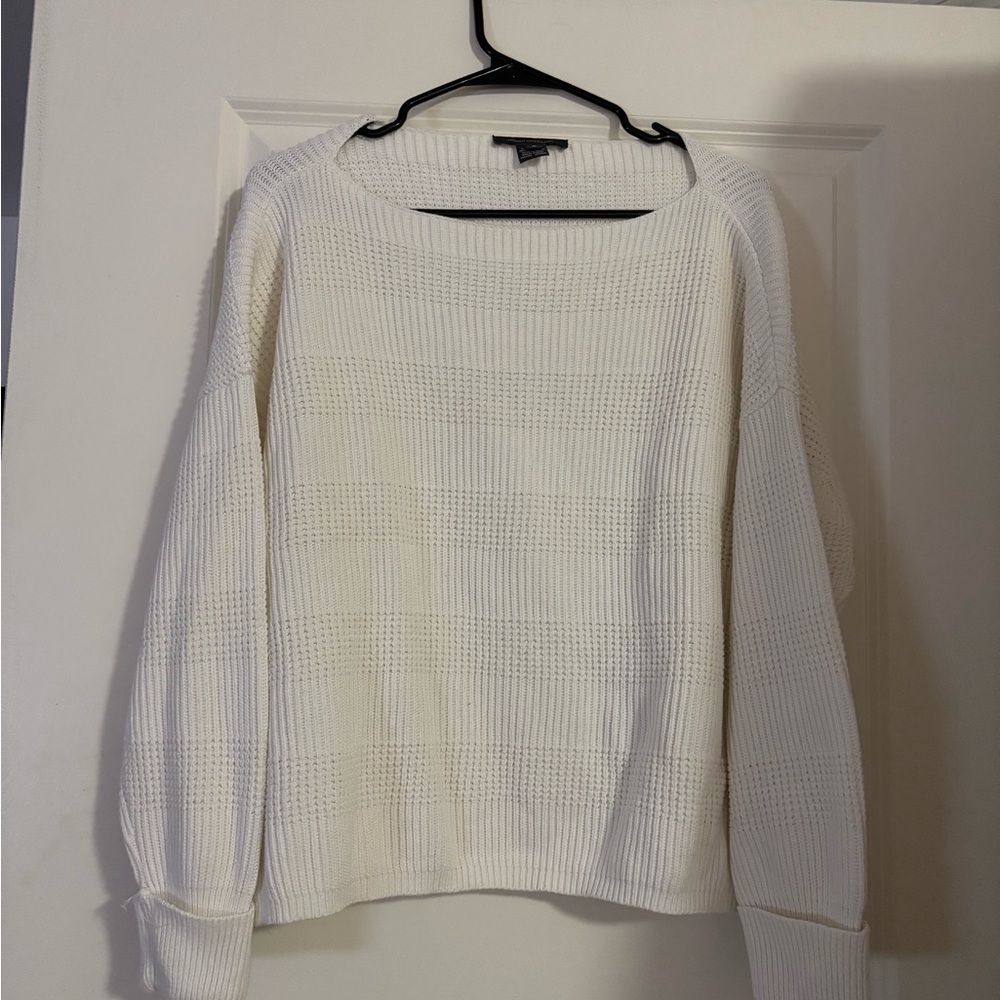 French Connection Cream Crew Neck Sweater